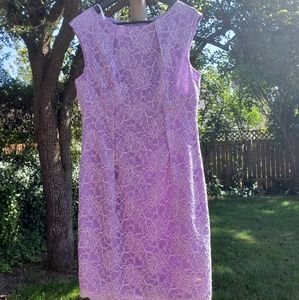 Calvin Klein lavender purple lace dress